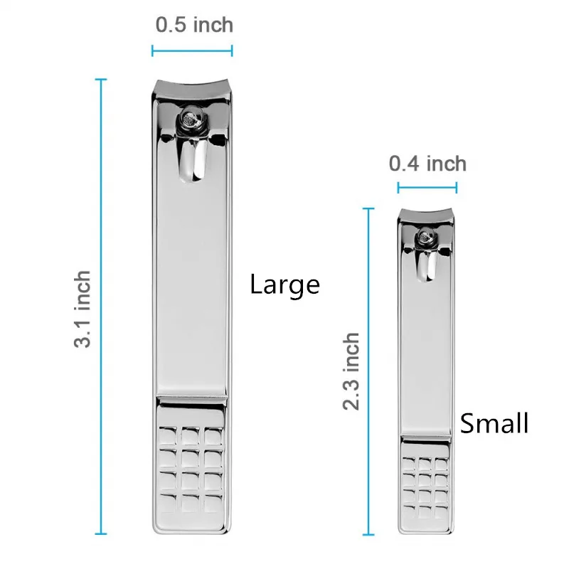 Хорошее качество, машинка для стрижки ногтей из нержавеющей стали, маникюрный резак, нож для пальцев ног, триммеры, набор кусачек для женщин, мужчин, детей