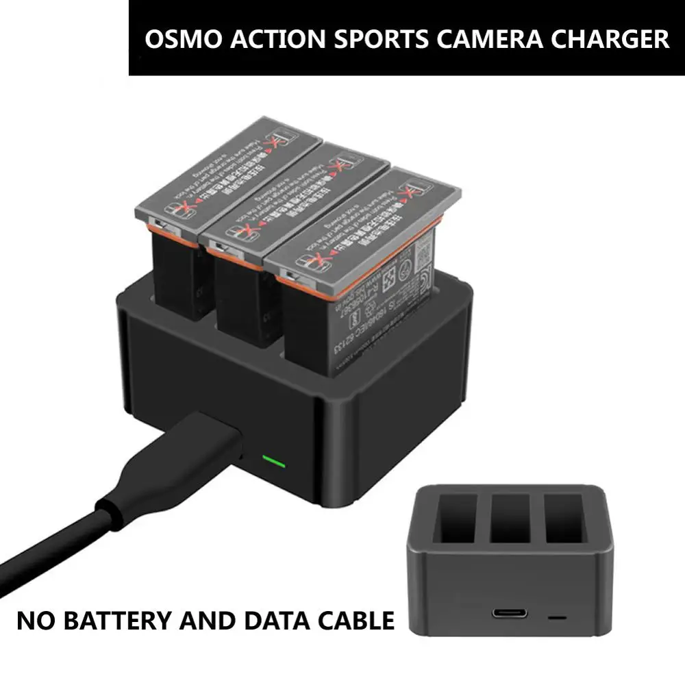 

DJI OSMO Action Sports Camera Charger Battery USB Charging Box Accessories