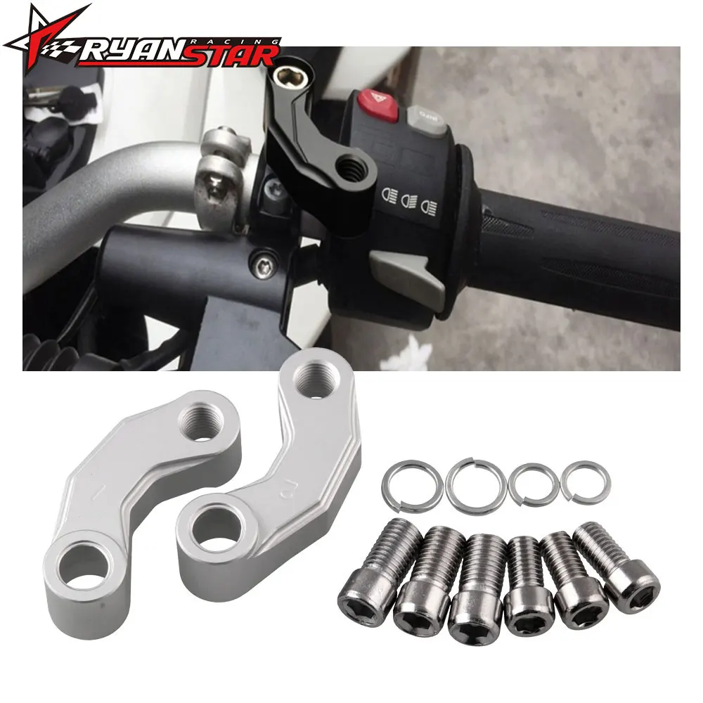 

Motorcycle Mirrors Riser Extension Bracket Adapter fit for BMW R1200GS R1200 GS LC Adventure R nine T R1200R 2013 2014 2015 2016