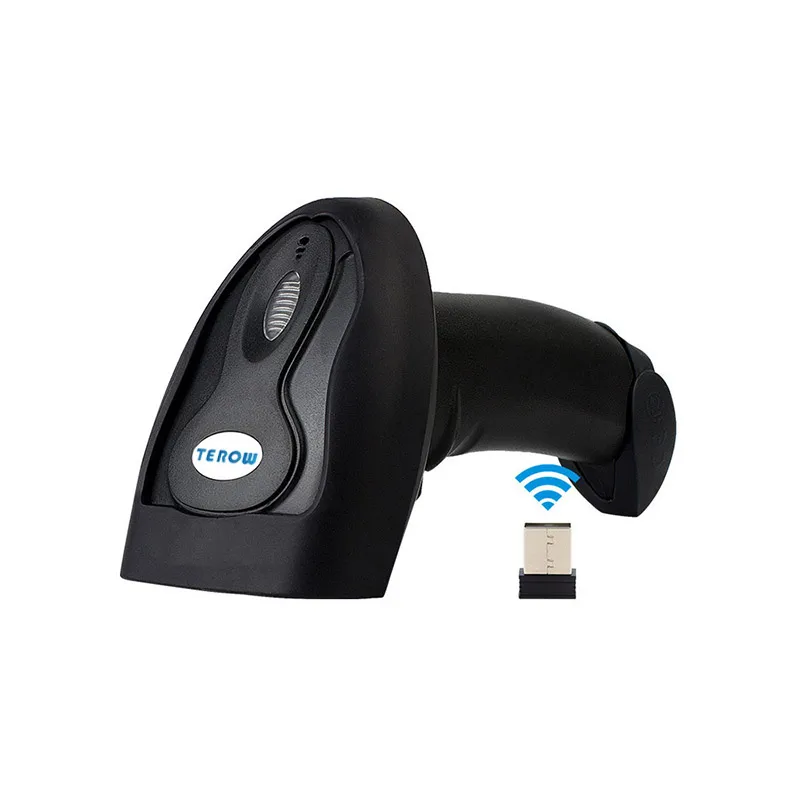 

Wireless 2.4G Laser Barcode Scanner Portable Long Range Cordless Bar Code Reader for POS and Inventory 32bit Barcode receiver