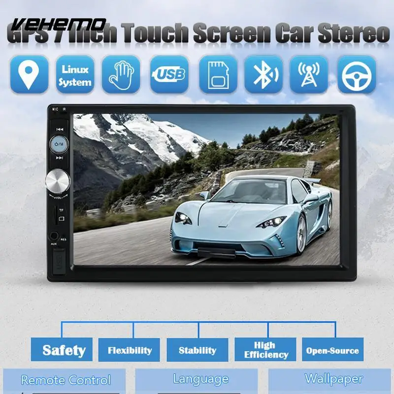 

Vehemo 2 Din Car MP5 MP5 Player Hands-Free Premium