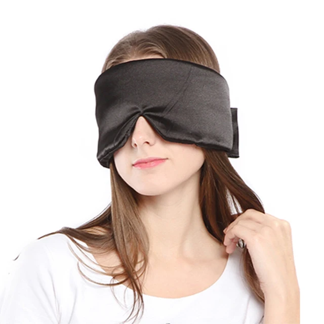 100% Pure Silk Sleep Mask Shading EyeShade Sleeping Eye Mask Cover Eyepatch Blindfolds Eyeshade Natural Sleep Shield Light