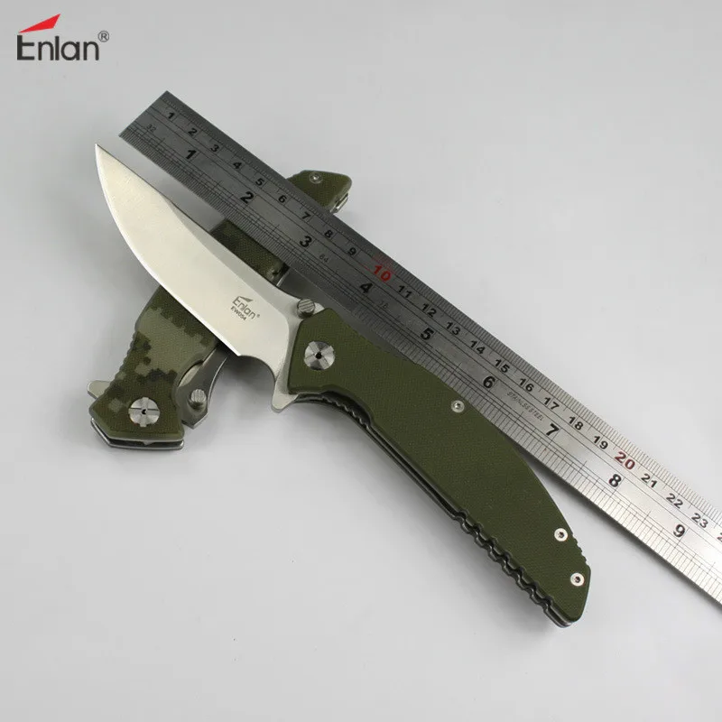 

Enlan EW-054 Folding Knife 8Cr13Mov Blade G10 Handle Outdoor Survival Tactical Knife 21.5cm