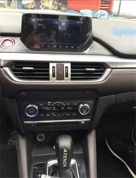 

Lapetus Dashboard Warning Lights Switch Central Air Vent AC Decoration Frame Cover Trim Fit For Mazda 6 Sedan & Wagon 2016 2017