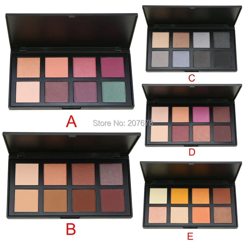 

8 Color Eyeshadow Palette Naked Earth Warm Shimmer Matte Beauty Smoky Eye-shadow Pallete For Party Eyes Powder 5 Model