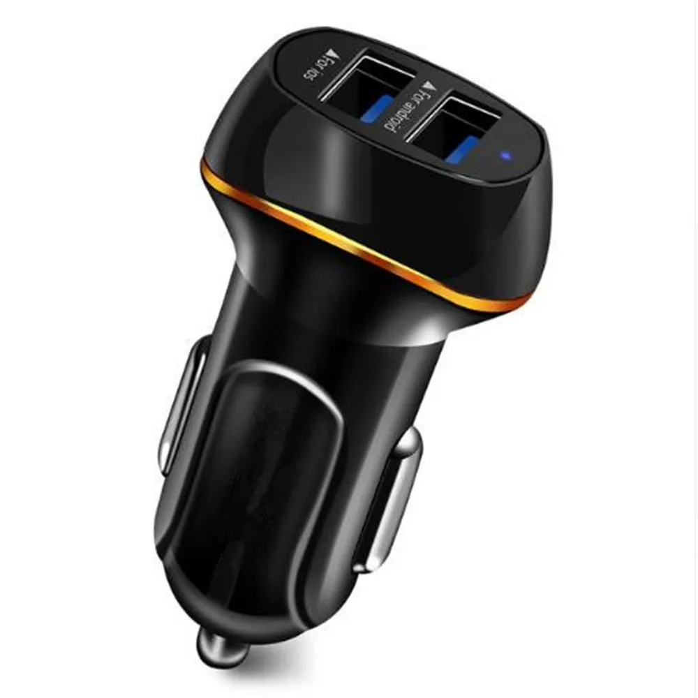 

Mobile phone charger 3.1A car phone charger 2USB smart fast charging