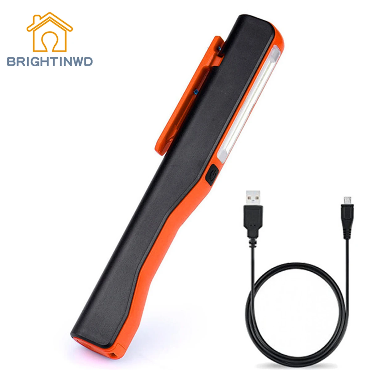 Высококачественный перезаряжаемый светодиодный COB светильник BRIGHTINWD 2 в 1 для