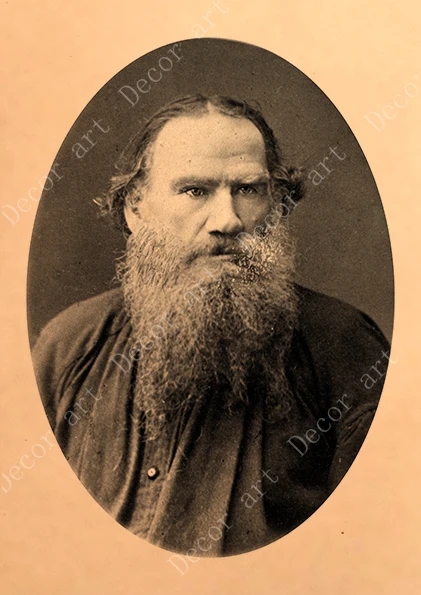 Русская критическая литература Leo Tolstoy холст живопись винтажные настенные
