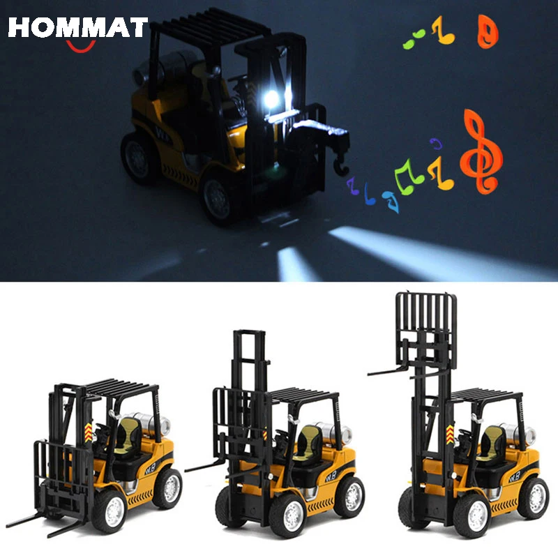 HOMMAT имитация 1:24 Fork Lift Truck с крючком конструкция из сплава литая модель