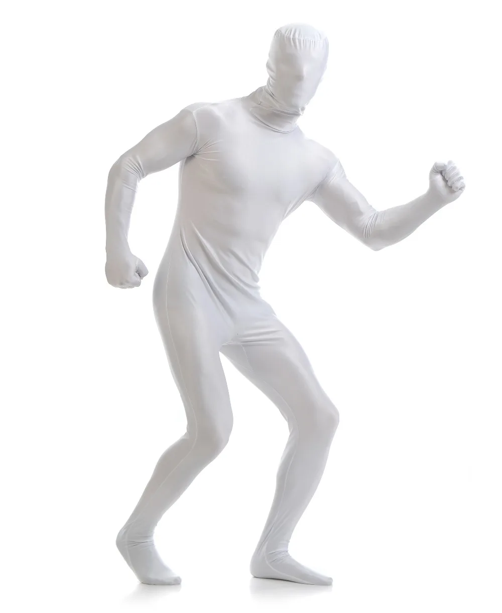 Speerise Adult Spandex Nylon Black Zentai Suit Men One Piece Second Skin Tights Full Body Zentai Costumes