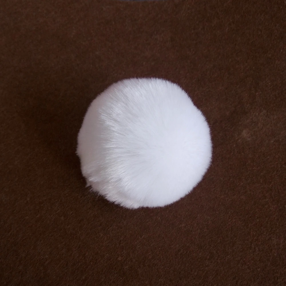 

New Fashion 9cm Faux Rex Rabbit Fur Ball DIY Key Chain Women Bag Charms Keychain Female Car Key Ring Jewelry Trinket Man Keyring