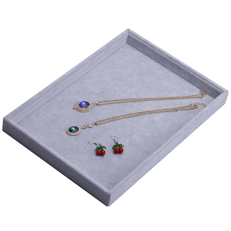 1pcs Stackable Jewelry Trays Inserts Velvet Catch All Jewelry Display