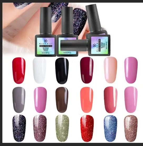

Nail Polish Pure Nail Color Varnish Hybrid Nail Art Vernis Semi Permanent UV LED Top All For Manicure Base Coat Gel Nail Polish