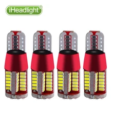 4x T10 W5W 194 3030 LED bulb 12V Turn Side License Plate Light bulb w5w super bright 57smd led width lamp instrument lights