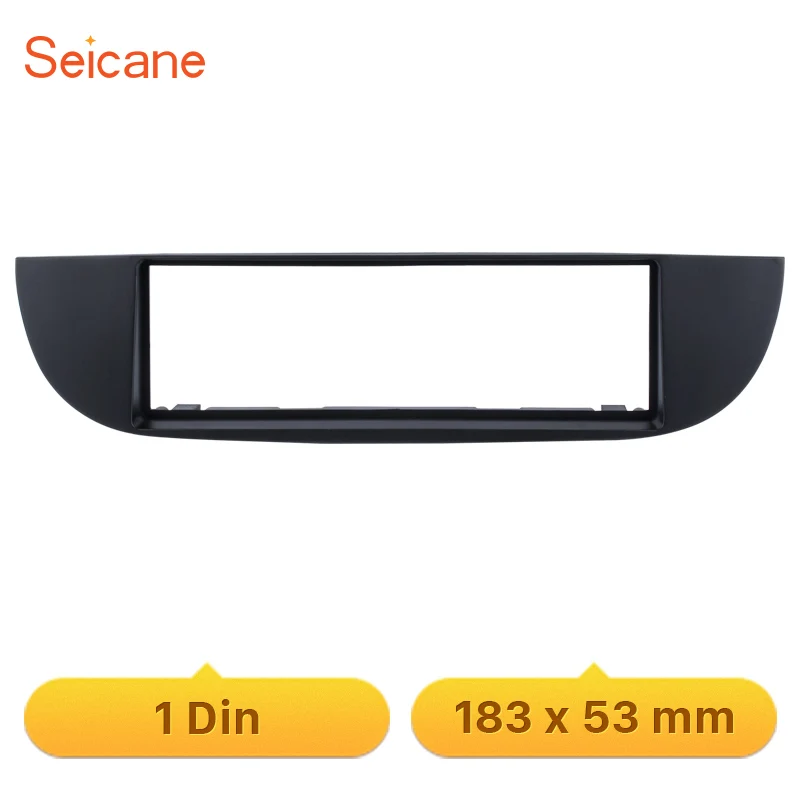 

Seicane 1 Din Dashboard Trim Bezel Kit 183*53mm Car Audio interface Panel Fascia DVD Player Frame for FIAT 500