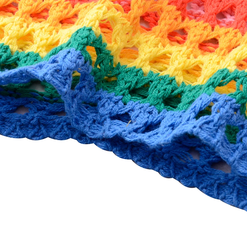 Hollow out sweaters color stripes knitted long sleeved female loose casual bottoming shirt o-neck pullovers computer knitted Sweaters