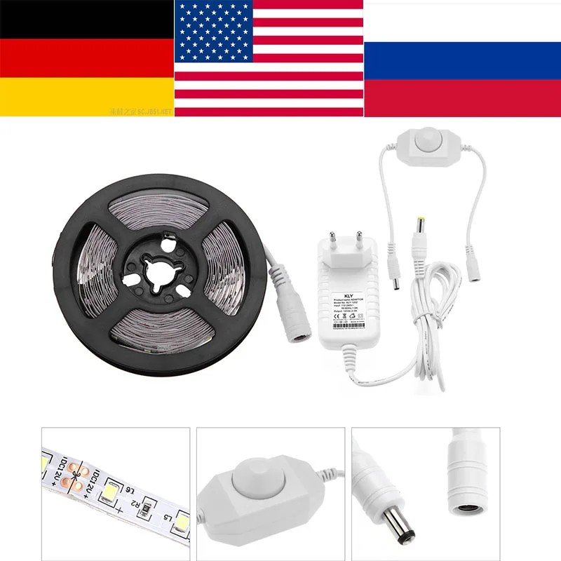 

Led Strip Lights SMD 2835 RGB White Warm Flexible Tape Lamp for TV Background Bathroom Mirror Decor led light color Hot Sale