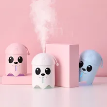 360 мл увлажнитель милая собака Светодиодный увлажнитель воздуха вентилятор диффузор очиститель Распылитель Очиститель USB Домашний офис автомобиль светодиодный ночник#35