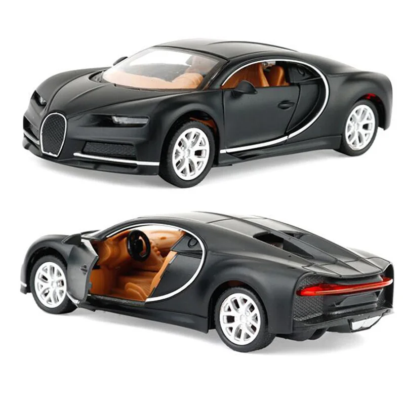 1:32 игрушечный автомобиль Bugatti Chiron из металлического сплава спортивный автомобиль Diecasts модели автомобилей миниатюрные игрушки для детей Детская Коллекция
