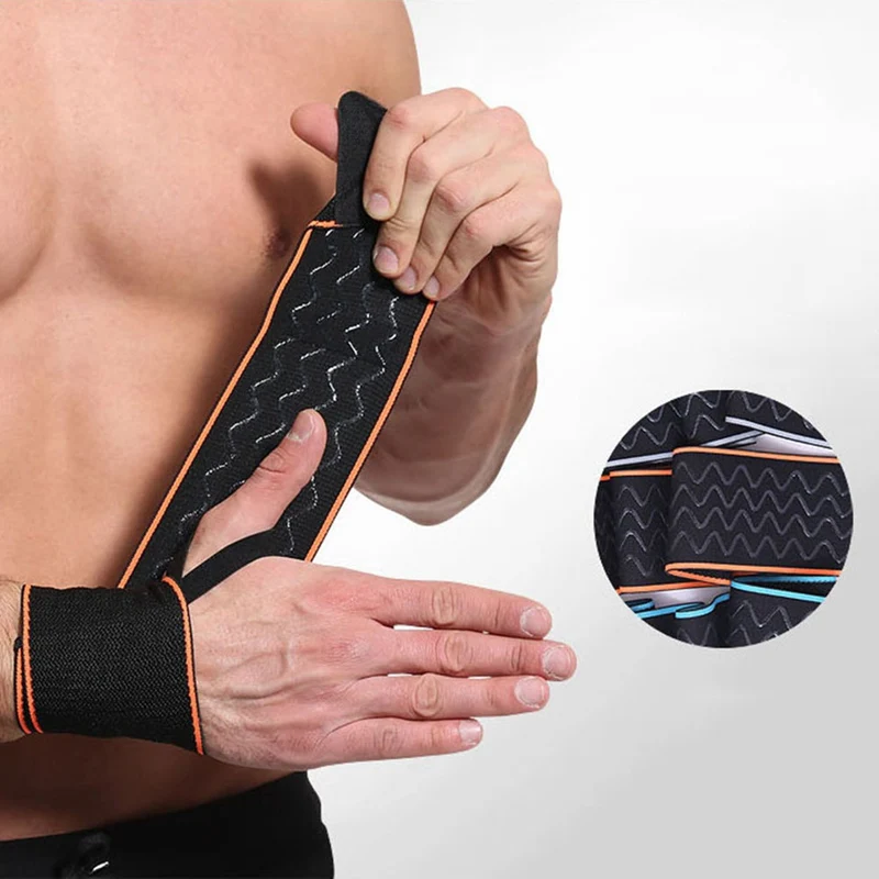 

1 Pair Weightlifting Hand Pad Wrist Wrap Straps Gloves Gym Bar Support Lifting Training cushion Fitness