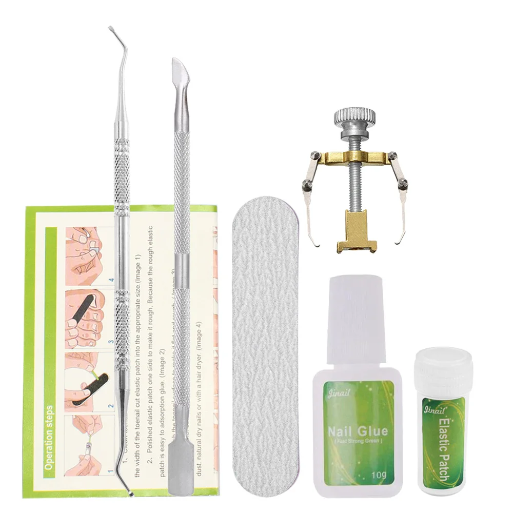 

Toenail Correction Tool Set Ingrown Toenail Treatment Fixer Recover Patch Pedicure Nail File Corrector Foot Care Tools