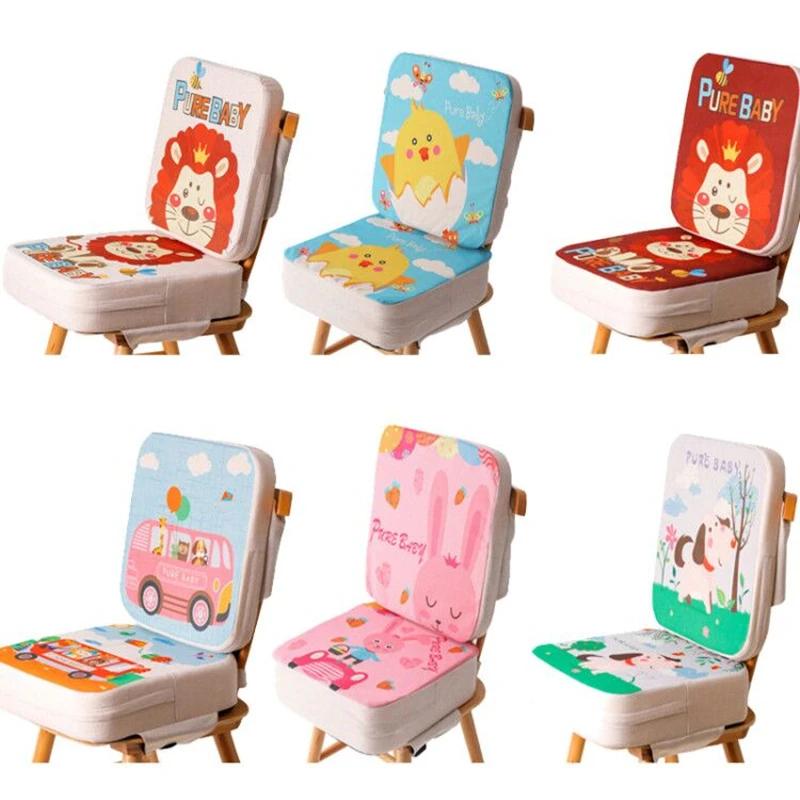 Детское кресло-бустер, детское кресло-бустер, накидка, детское кресло для столовой, мягкая кожаная подушка, подушка, безопасное кресло, портативное детское сиденье