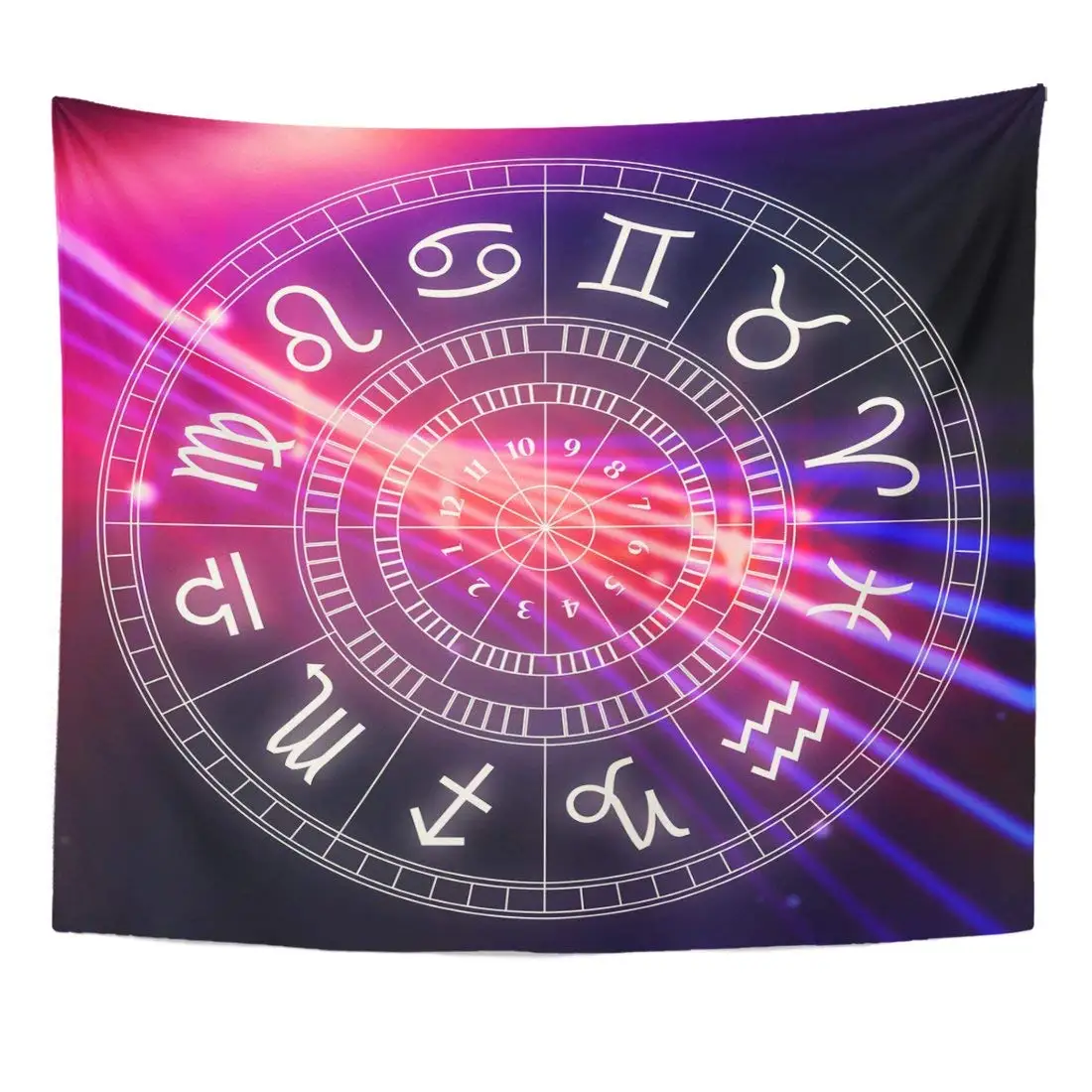 

Tapestry Abstract Zodiac Astrology Signs for Horoscope Simple Lineart Ancient Aquarius Home Decor Wall Hanging