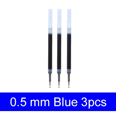 LifeMaster Pentel Energy Gel LRN5 игольчатая гелевая ручка, заправка 0,5 мм, черный/синий/красный для Pentel BLN75 - Цвет: 3pcs Blue
