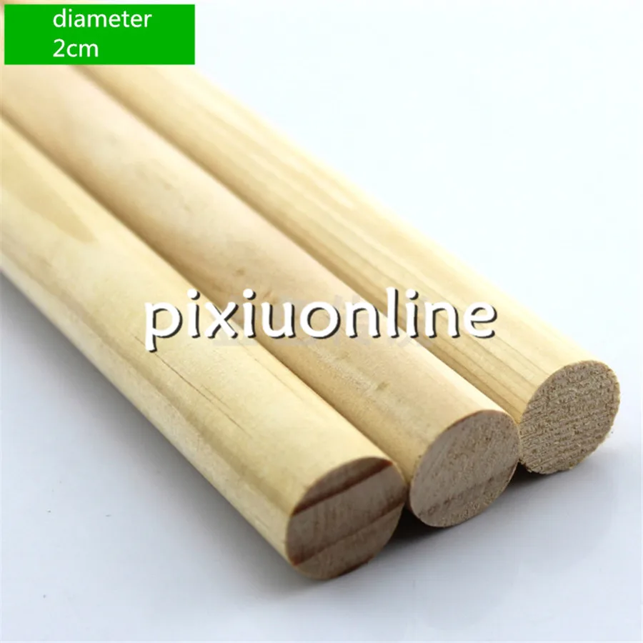 

1stick/bag J637b Diameter 2cm Length 10/20/30cm Pine Round Stick DIY Model Home Tools Parts Free Shipping USA