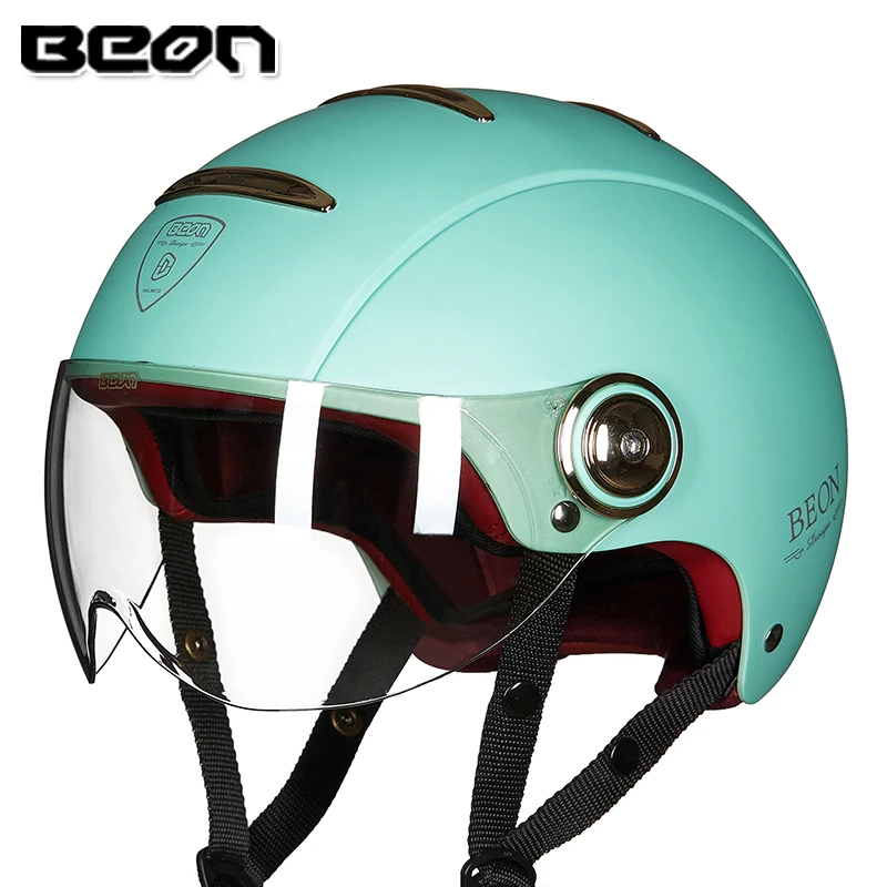 BEON скутер мото rcycle шлем половина лица винтажный шлем мото шлем Casco moto cicleta Capacete шлемы Vespa светильник вес - Цвет: 5