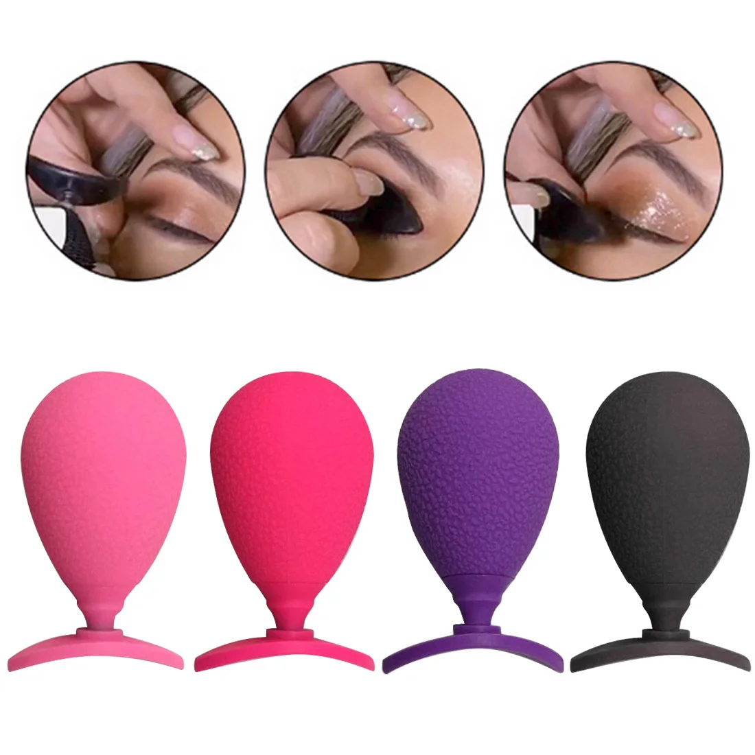 

Popular silicone eye shadow printing lazy applicator eye wing eyeliner magic stamp crease makeup tools