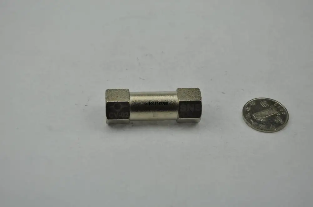 

1/4" BSPP CV-02 Female Brass One Way Air Pneumatic Check Valve SNS compressing quick fittings switch