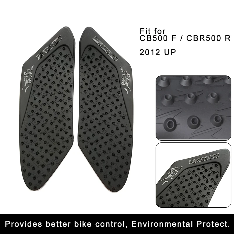 For Honda CB500F CBR500R CBR500 R  CB500 F 2012 UP Motorcycle Anti slip Tank Pad 3M Side Gas Knee Grip Traction Pads Protector Sticker (2)