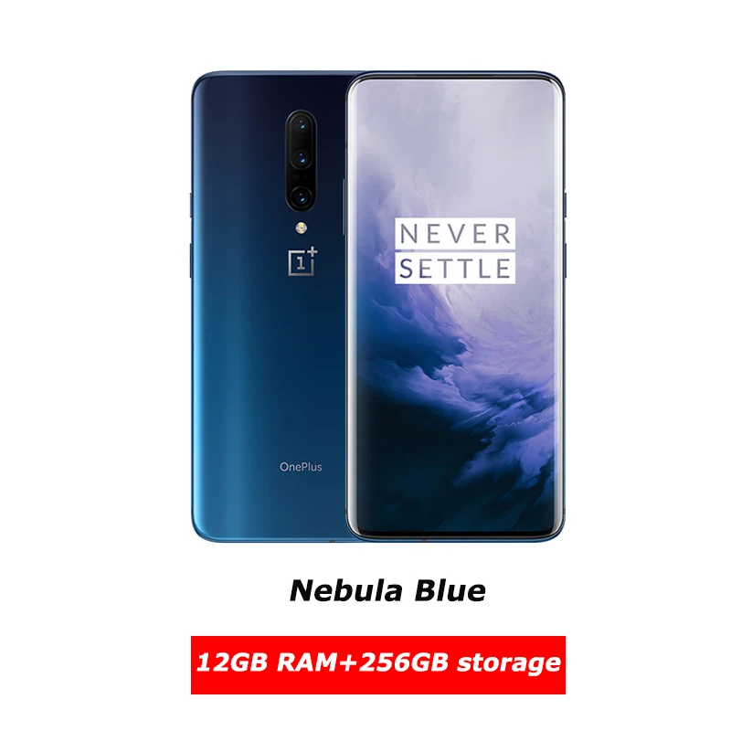 Смартфон Oneplus 7 Pro с глобальной прошивкой, 6 ГБ, 128 ГБ, 6,67 дюйма, 48мп, тройная камера, 30 Вт, зарядное устройство, NFC, 4000 мА/ч, Snapdragon 855, AMOLED экран - Цвет: 12g256 blue