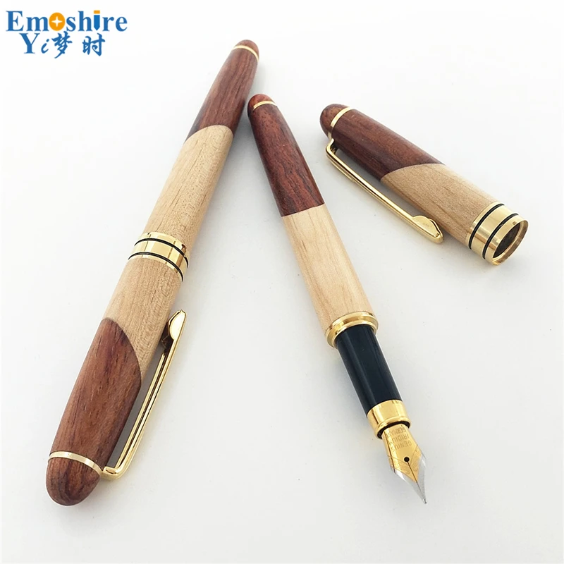 Emoshire Rosewood mahogany pen wooden stationery gift set business gifts Baozhu pen ballpoint pen wholesale (11)