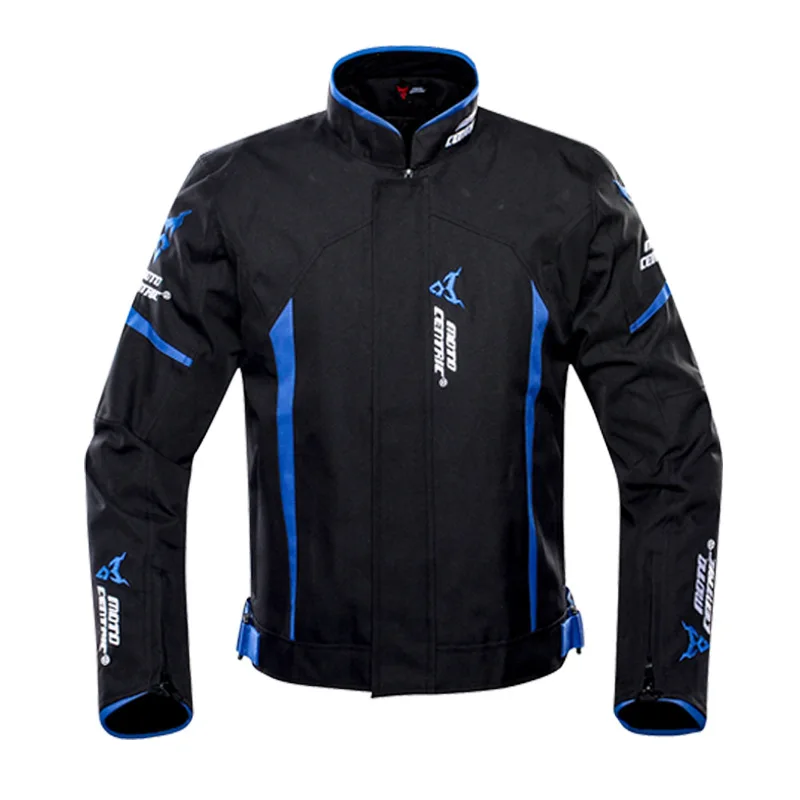 MOTOCENTRIC мотоциклетная куртка, водонепроницаемая мотоциклетная куртка+ штаны для езды на мотоцикле, гоночная мотоциклетная одежда, мотоброня - Цвет: 1702-Blue Jacket