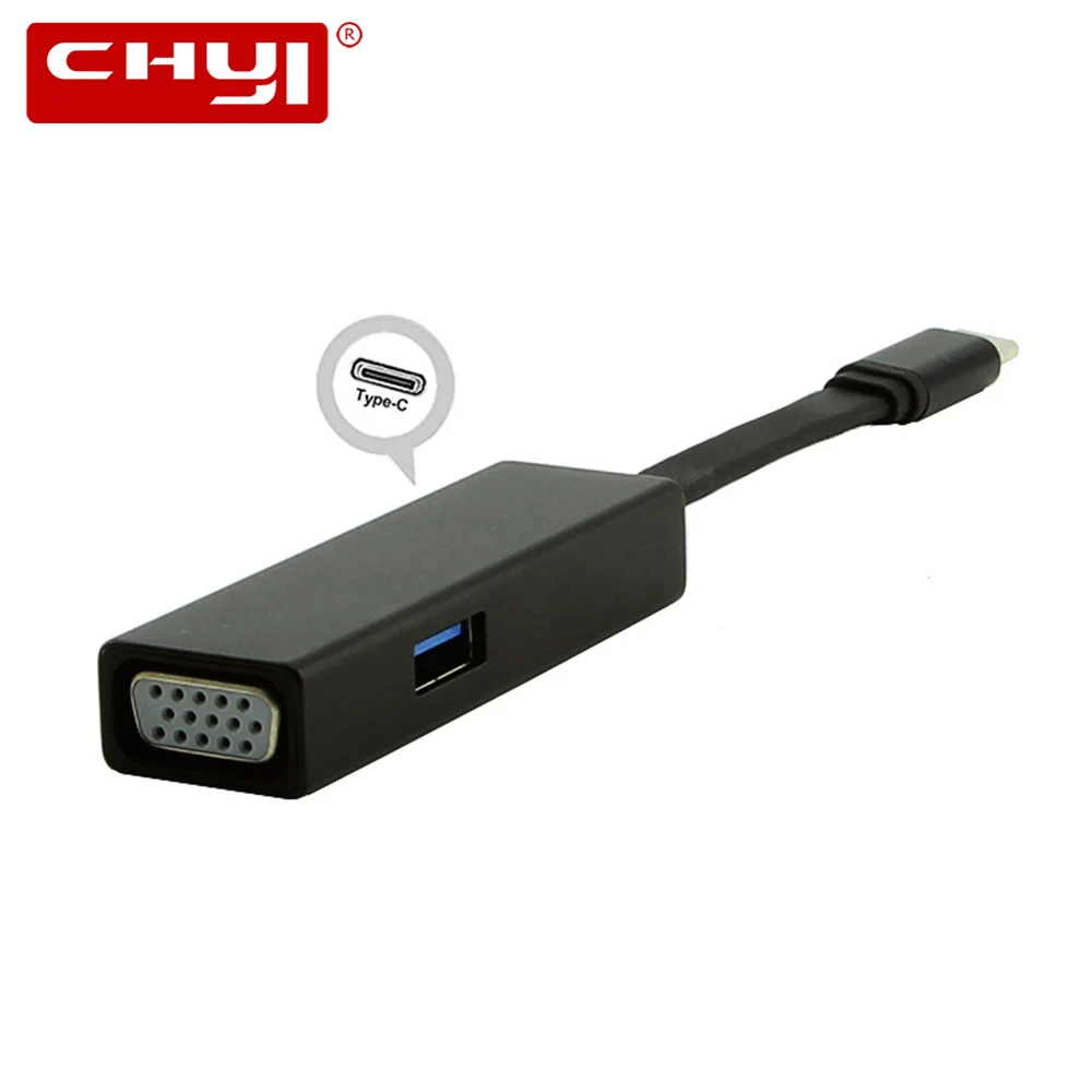 

USB-C Hub to HDMI VGA with Type-C USB 3.0 Adapter USB 3.0 Ports Splitter with Power Delivery Charging Port for Macbook HDTV