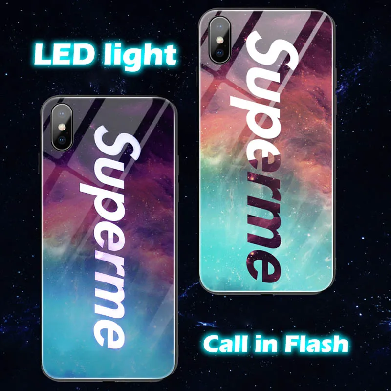 

LED Call in Flash Case for iPhone 7 X Light Up Case Glowing Cover for iPhone 7 X Light Up Case Luminous for iPhone XS XR 8