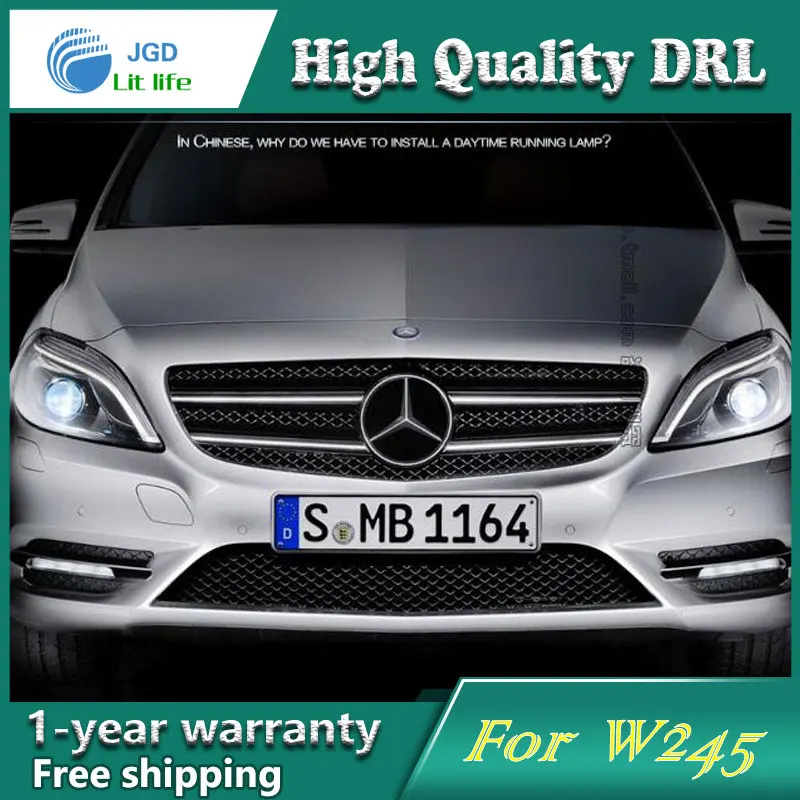 Бесплатная доставка !12В 6000K СИД DRL дневного света чехол для Benz W245 b150 и B170 B180 В200 2009 2010 противотуманная фара Бесплатная доставка !12В 6000K СИД DRL дневного света чехол для Benz W245 b150 и B170 B180 В200 2009 2010 противотуманная фара