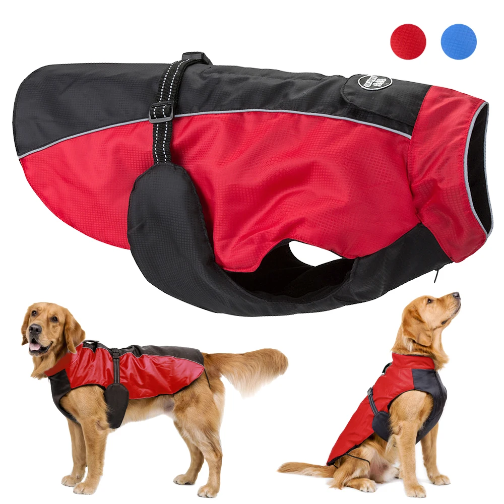 Winter Dog Clothes Waterproof Pet Dog Coat Jacket Big Dog Clothes For