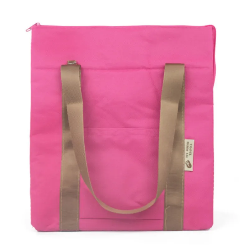Ланчбокс сумка-холодильник Портативная Алюминиевая фольга термическая сумка для еды на молнии пакет льда - Цвет: rose red