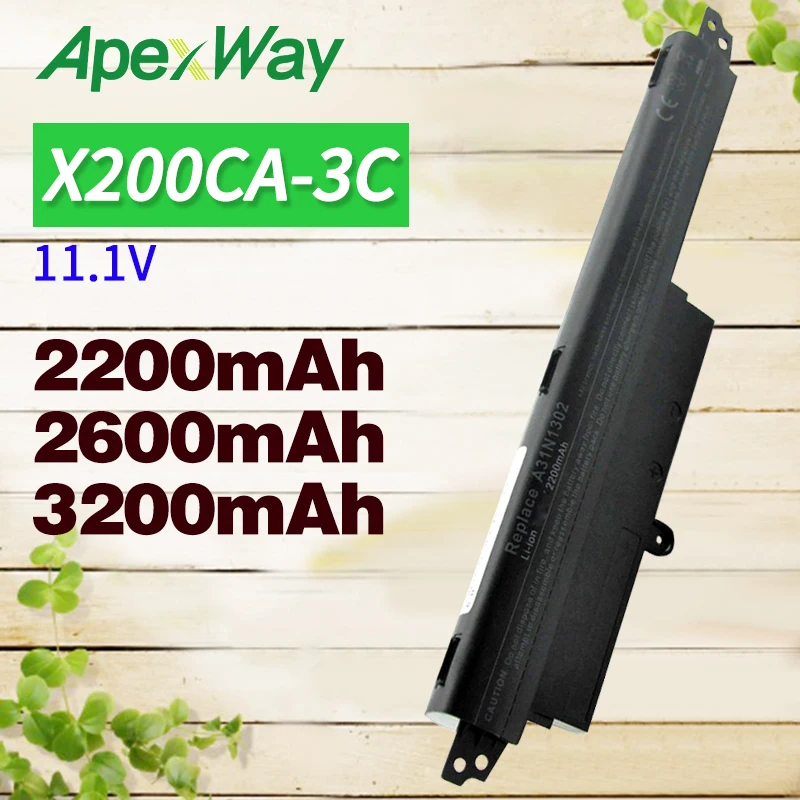 

3 cell batería del ordenador portátil para for ASUS X200CA X200M X200MA X200CA X200LA 11,6 "A31N1302 A31LM2H A31LM9H A3IN
