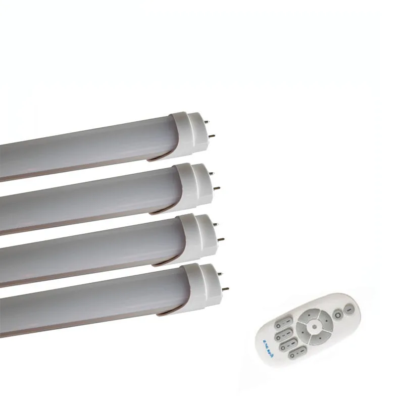 

5X Wholesale T8 LED tube 10W 615mm CCT and brightness dimmable with 2.4G remote controller free shipping