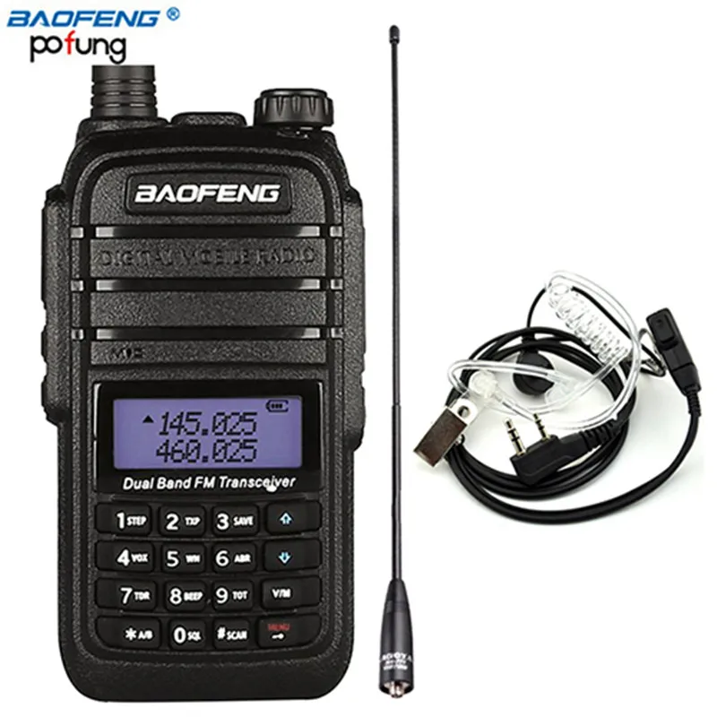 

8W High Power DC7.4V 4800mAh Li-ion Battery 10 km Baofeng UV-B9 Walkie Talkie Dual Band Two Way CB Radio+One Antenna+One Headset