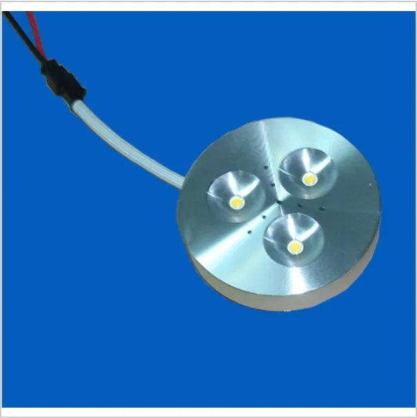

Wholesale 3 years warranty edison led built-in constant current LED driver aluminum shell12v 3w led puck light for cabinet