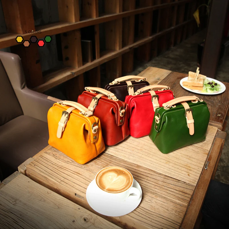 

YIFANGZHE 2019 Genuine leather bags for women, Top Quality Vintage handbags shoulder/ crossbody/ handbag for Girls/Ladies