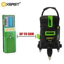 XEAST XE-08L LD лазерный модуль 5 линий 6 точек зеленый лазерный уровень 4 в 1 H 360 Поворотный самонивелирующийся открытый инструмент функция наклона