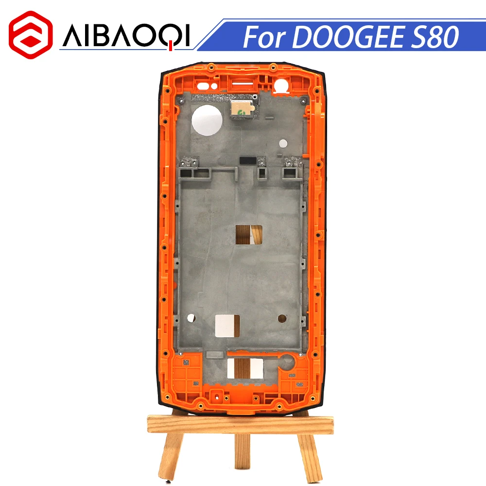 

AiBaoQi New Original Front Frame For 5.99 inch Doogee S80 Front Housing Cover Case Assembly Replacement+3M adhesive