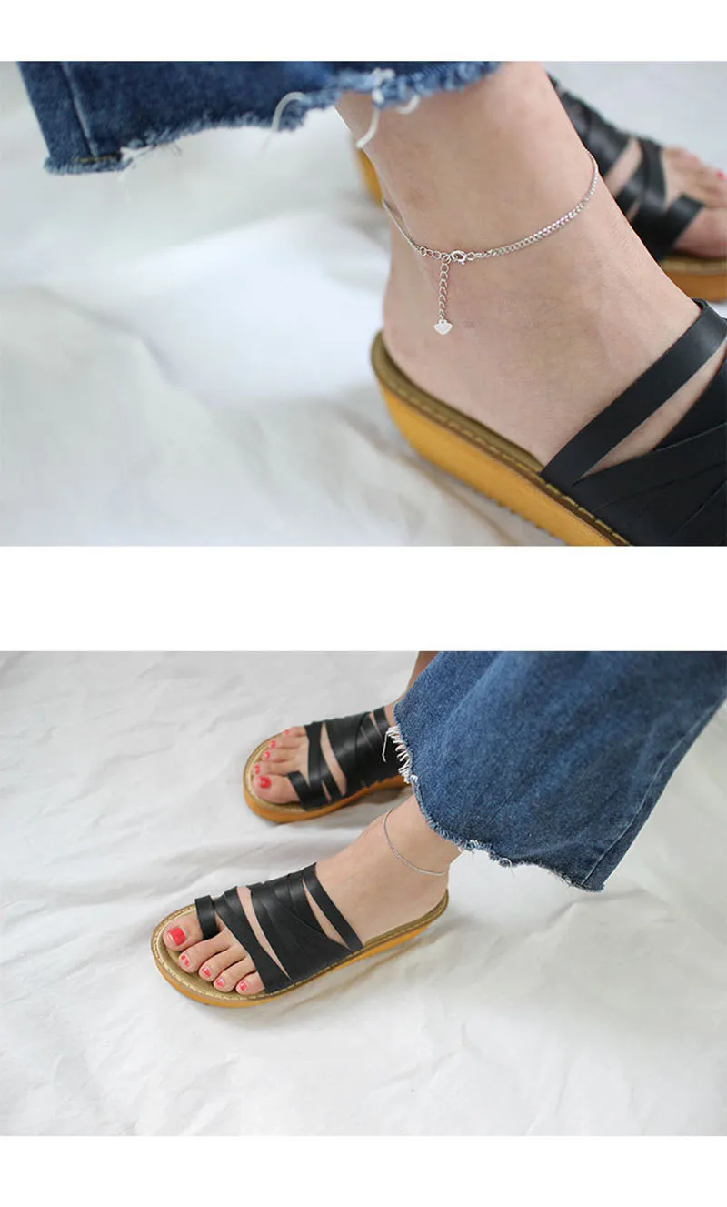 Corrente de Prata Tornozelo para Mulheres Bestlybuy Esterlina Meninas Pulseira Perna Bracelete 925 10 Joias e Acessórios