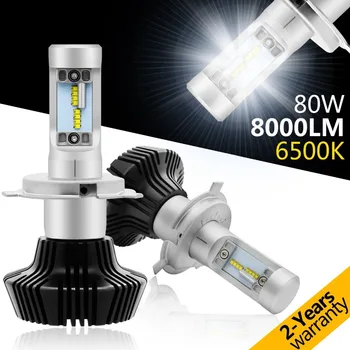 

2x LED Chips 80W 8000LM H4 H7 H11 9005 9006 Headlight Kit H/L Beam Bulbs 6000K For Audi BMW Toyato VW